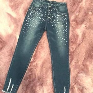 Rhinestone Jeans